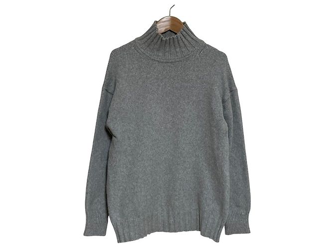 Autre Marque Ron Herman High Neck Knit Sweater Brown