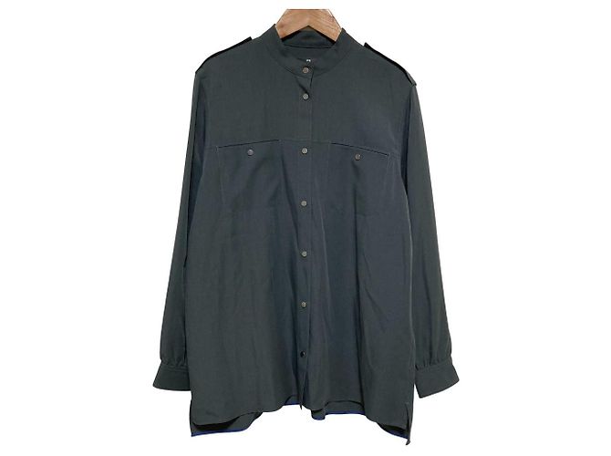 Camisa PS Paul Smith com gola padre e dragonas Verde