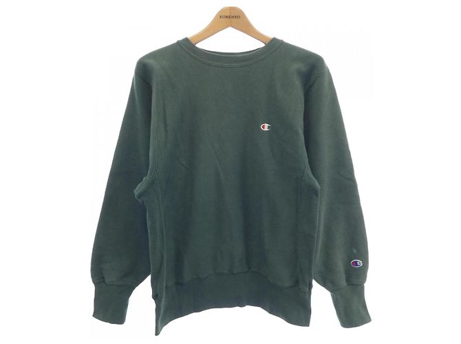 Autre Marque Champion Sweatshirt aus Baumwolle Grün