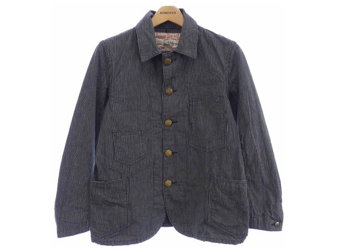 Autre Marque Giacca SUGAR CANE Bianco Blu Blu navy