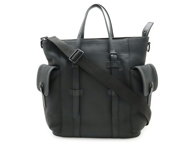 Bolsa Tote 2way Louis Vuitton Christopher Taurillon Preto