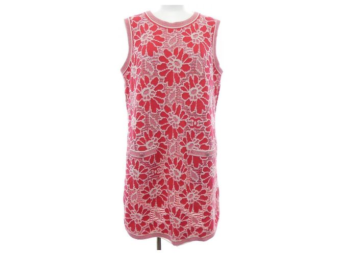 Chanel Kleid Rot Beige