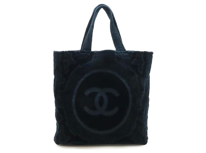 Borsa Tote Chanel Pile Beach Nero