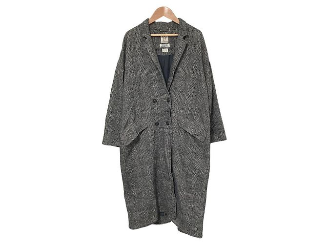 Autre Marque Sunny clouds Shuttle Notes kazumi Double Wool Coat Brown