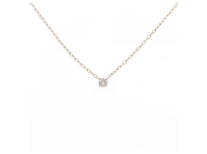 Autre Marque Collana in oro rosa K10 e diamanti
