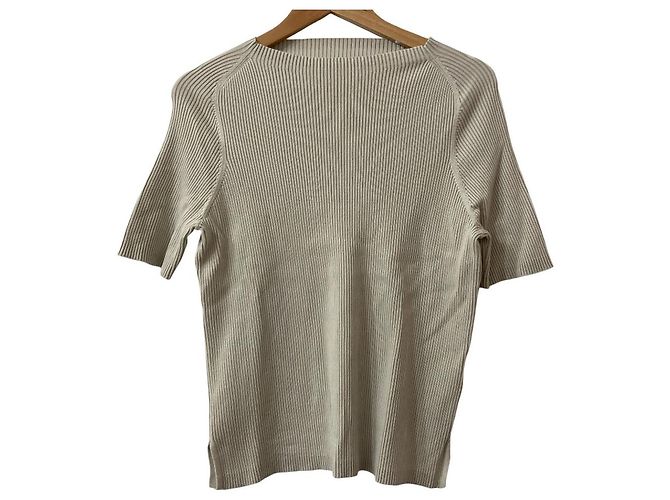 Autre Marque Top de malha canelada Mila Owen Cru