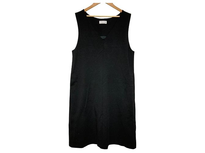 Autre Marque Ärmelloses Mackintosh Kleid Schwarz