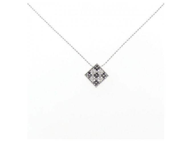 Autre Marque Collana con Diamanti Au750 Argento