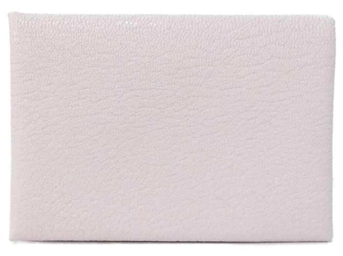 Hermès Hermes Calvi Duo Chevre Coin Case Pink