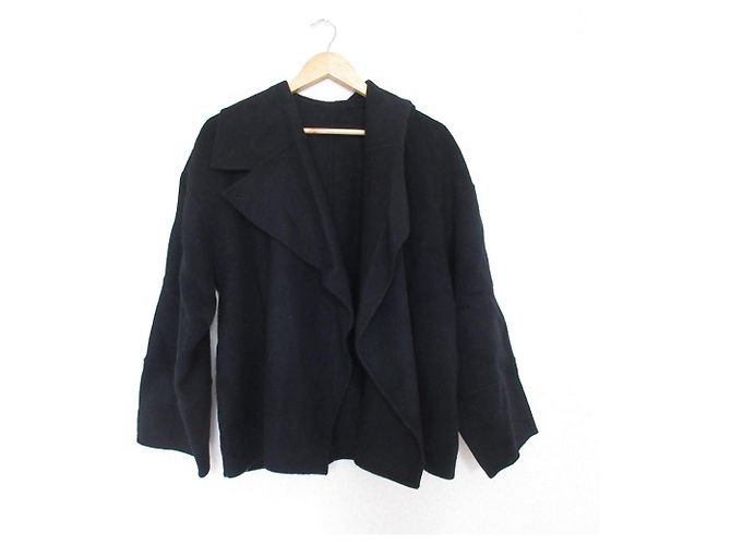 Autre Marque FRAY I.D Wool Short Coat Black