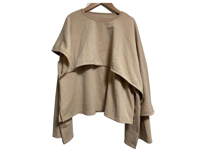 Autre Marque Moletom Oversized Flare Acka Bege
