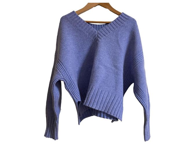 Autre Marque TOMORROWLAND Woll-Kaschmir 2way Pullover Strick Blau