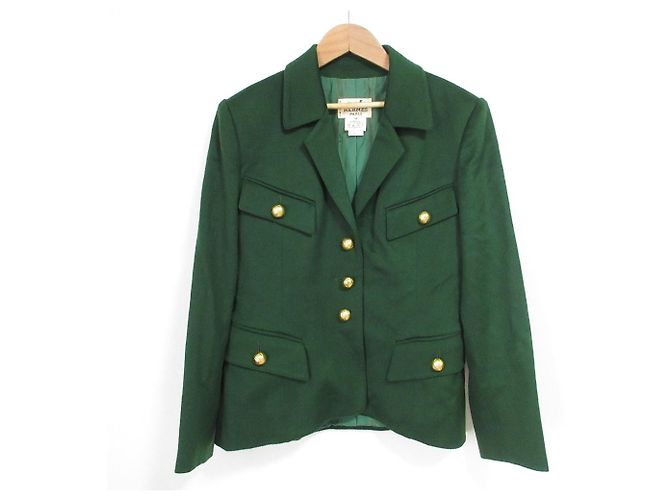 Giacca in lana Hermès 40 Verde