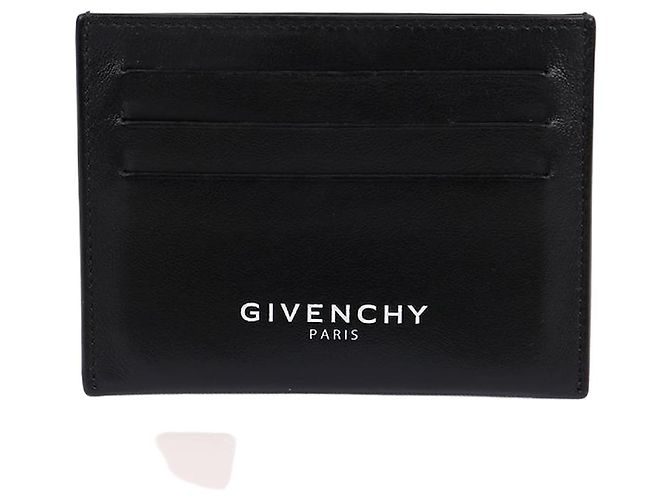 Givenchy Logo Black Unisex Card Wallet
