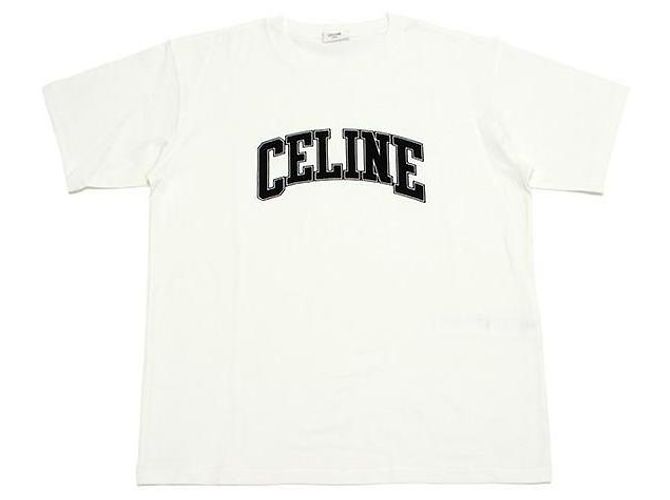 Céline Camiseta holgada en jersey de algodón Blanco