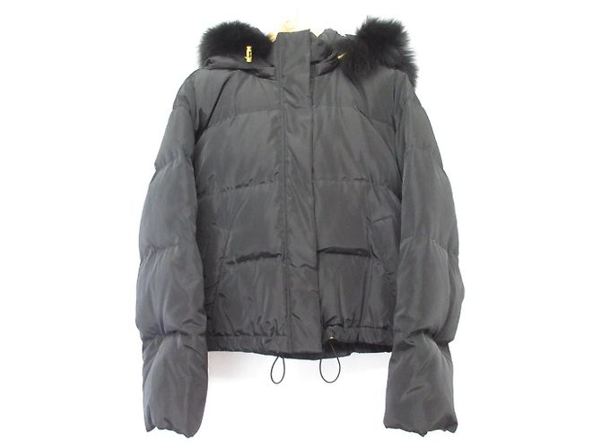 Autre Marque 31 Sons de mode Fox Fur Down Jacket Black