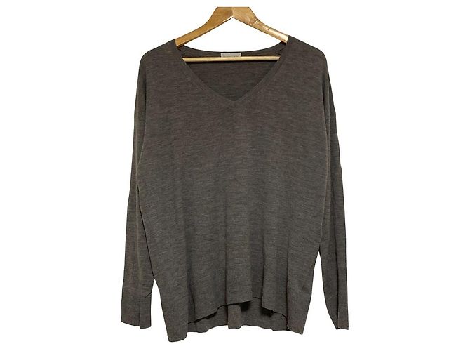 Autre Marque Deuxieme Classe Wollstrickpullover Braun