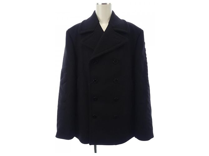 Louis Vuitton Wool Peacoat Black