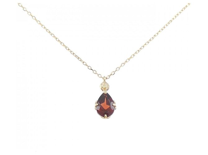Autre Marque Collana in oro giallo K10 e granato D'oro