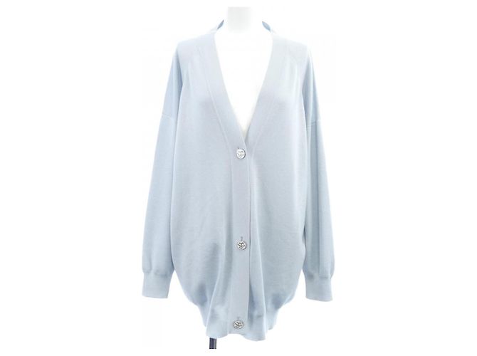 Hermès Cardigan in seta e cashmere EX-LIBRIS Hermes Blu