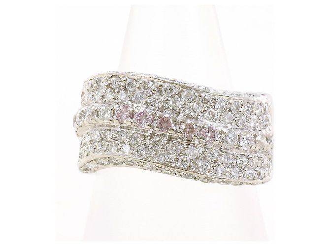 Autre Marque PT900 Platinum Ring Silvery