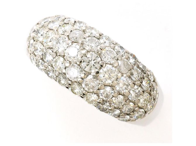 Autre Marque PT900 Platin Diamantring Silber
