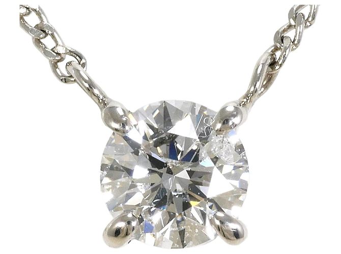 Autre Marque Colar de platina e diamantes PT850 Prata