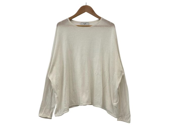 Autre Marque Top con maniche dolman in misto seta SLOBE IENA Bianco