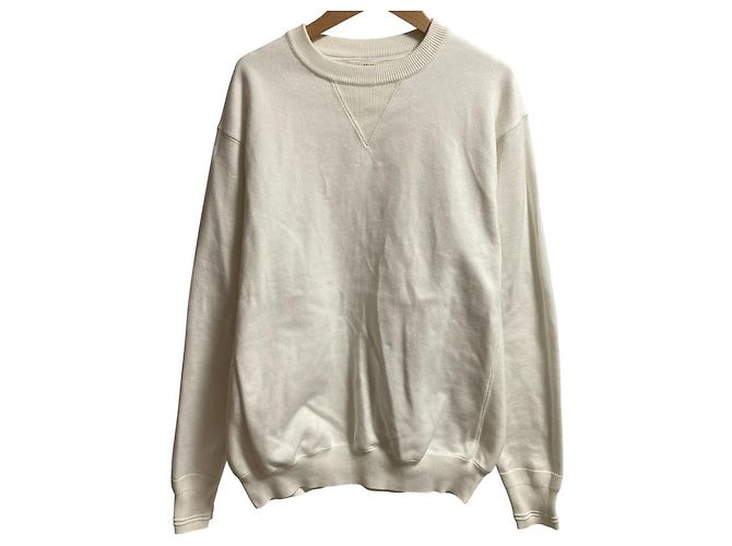 Autre Marque Rundhals-Stricksweatshirt UN-USELESS USL Weiß