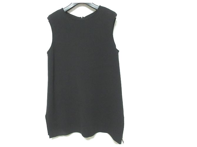 Autre Marque FOXEY Robe en maille à ourlet à volants et deux froufrous Noir