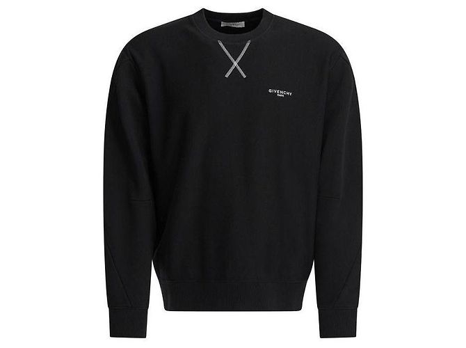 Givenchy Paris Fleece Couture Sweatshirt Schwarz