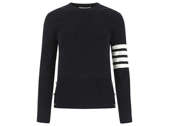 Thom Browne Cotton Milano Stitch Pullover Knit