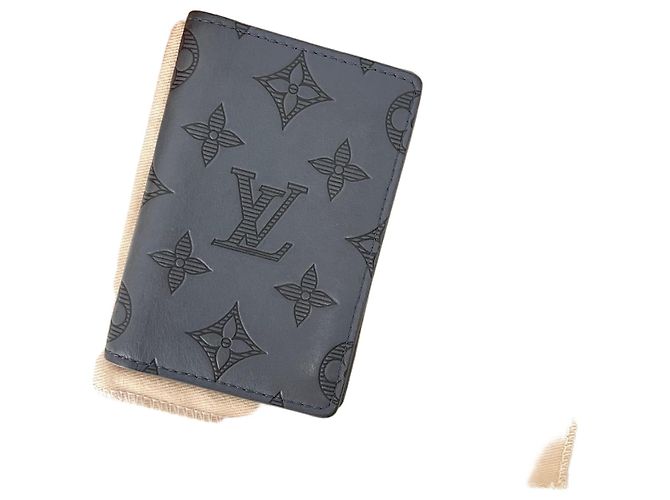 Louis Vuitton Tarjetero Monogram Shadow Organizer Gris Castaño