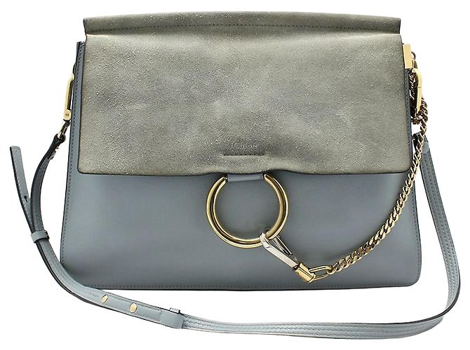 Chloé Borsa a Spalla FAYE Medium Blu 