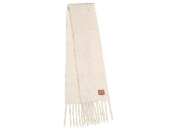 Loewe Sciarpa in mohair Bianco 