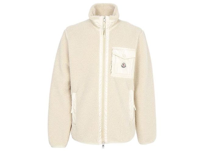 Moncler Giacca in pile da uomo Bianco