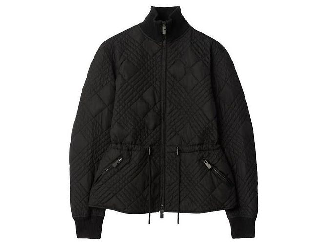 Burberry Giacca in nylon con micro check