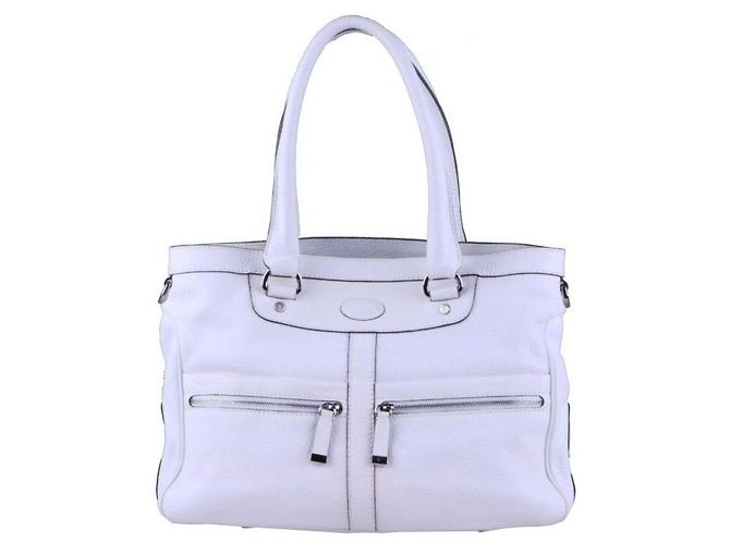 Tod's Sac Tote Blanc