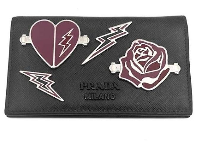 Prada Saffiano Compact Wallet