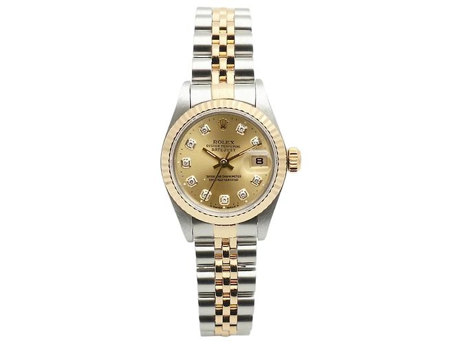 Rolex Orologio Combo Datejust da Donna After Diamond D'oro
