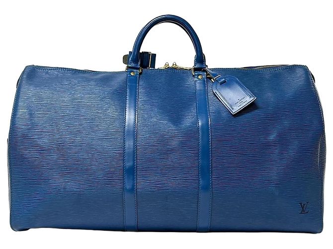 Louis Vuitton Borsa da Viaggio Boston in Epi Blue