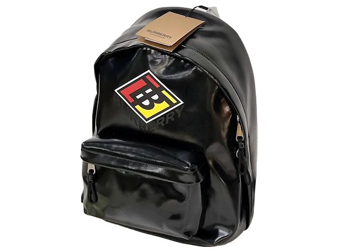 Burberry TB Monogram Enamel Leather Backpack Unisex Multiple colors