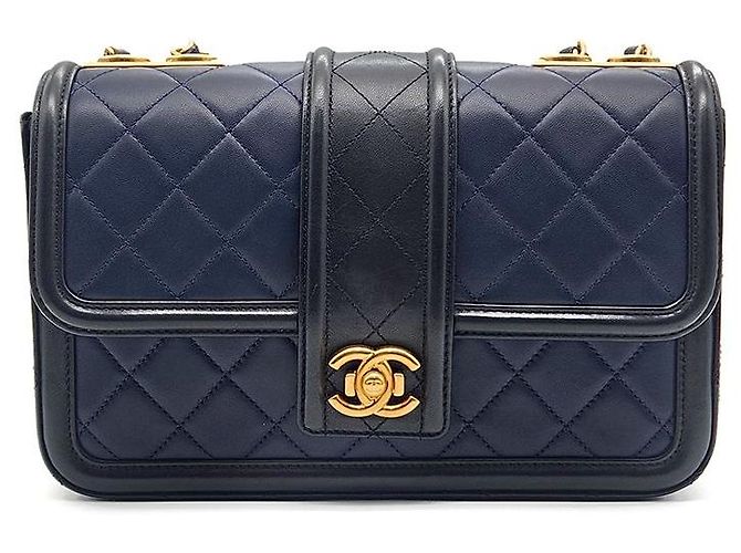 Chanel Bolsa de Ombro com Corrente Elegance Preto