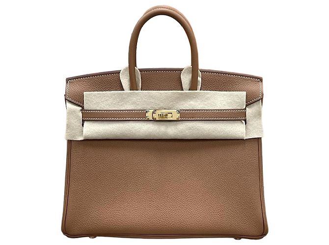 Hermès Birkin Togo Oro timbro Oro Multicolore