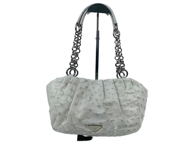 Prada Chain Shoulder Bag White