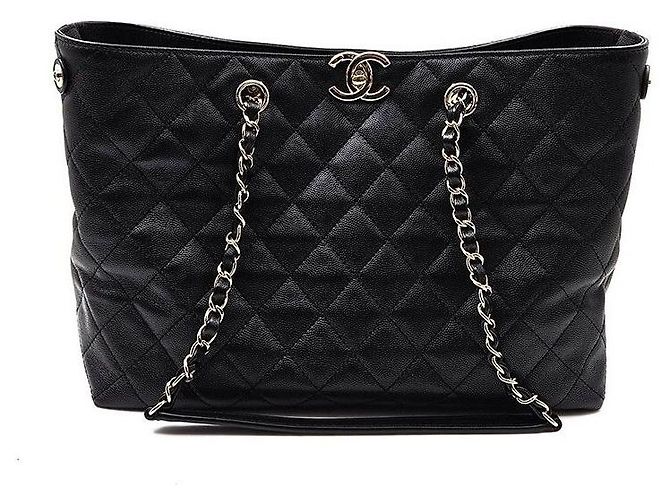 Chanel Borsa a Spalla Caviar Timeless Chain Nero