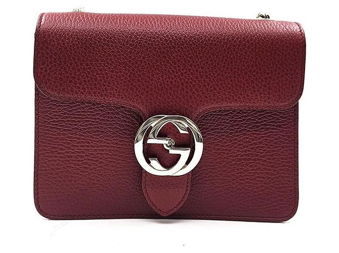 Gucci Borsa a tracolla Interlocking GG Rosso