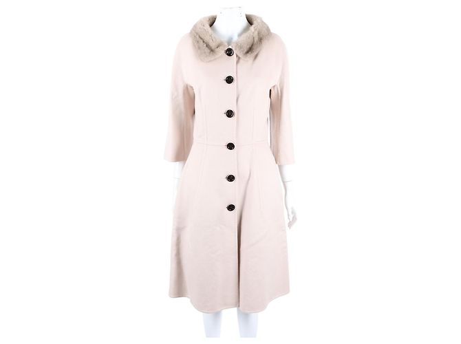 Dior Kaschmir Mantel Weiß