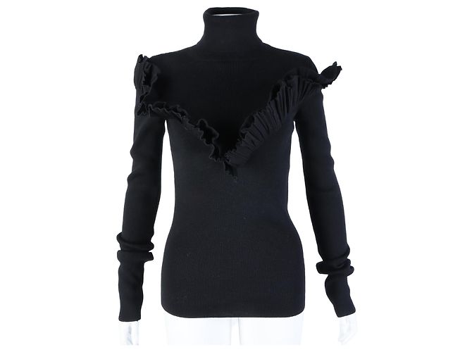 Langarm-Strickpullover Christian Dior Schwarz 