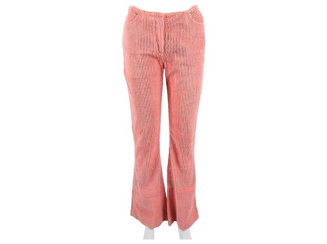 Acne Pantalones de pana Rosa